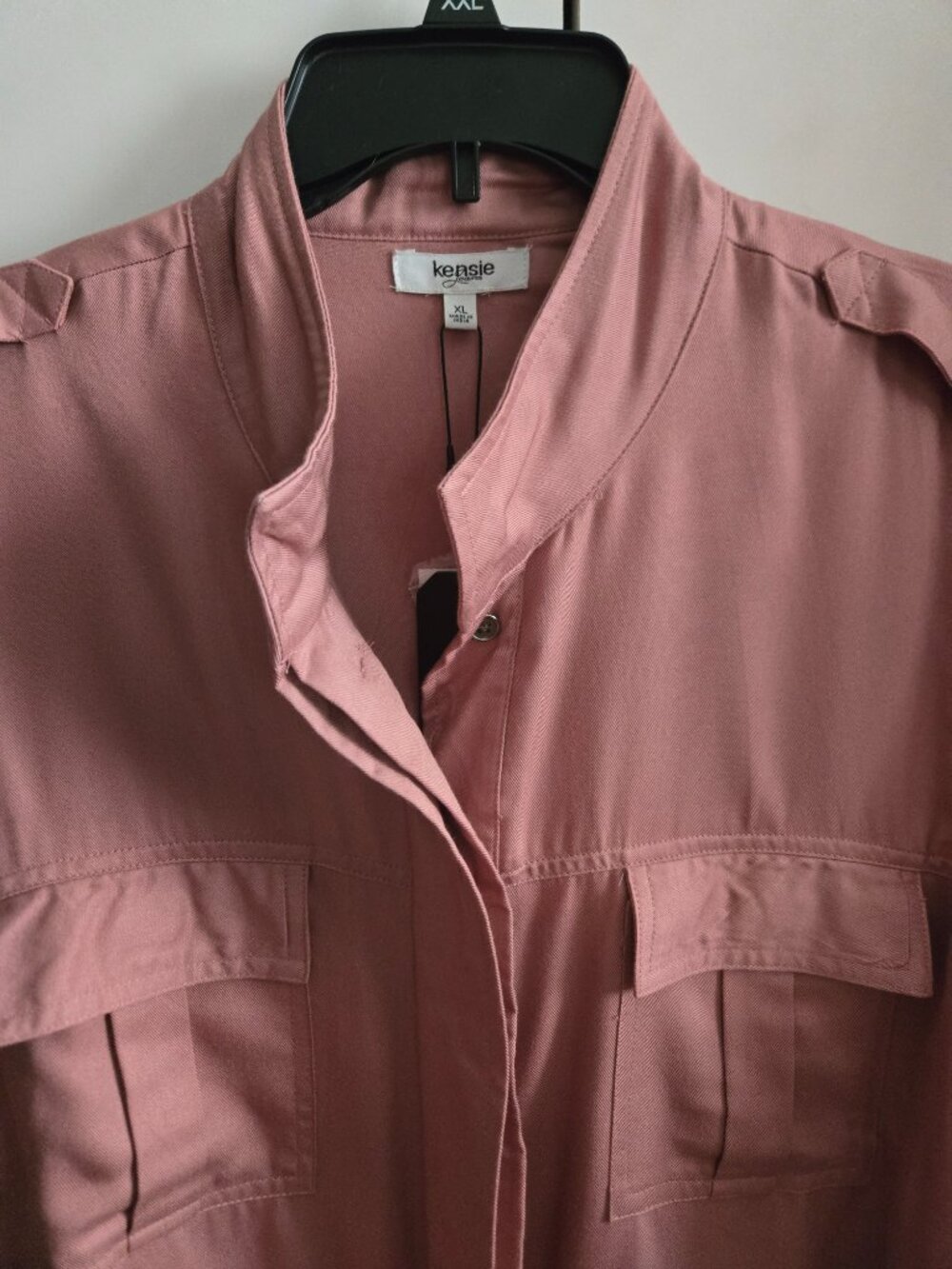 NWT Kensie Utility Jacket - Rose - XL